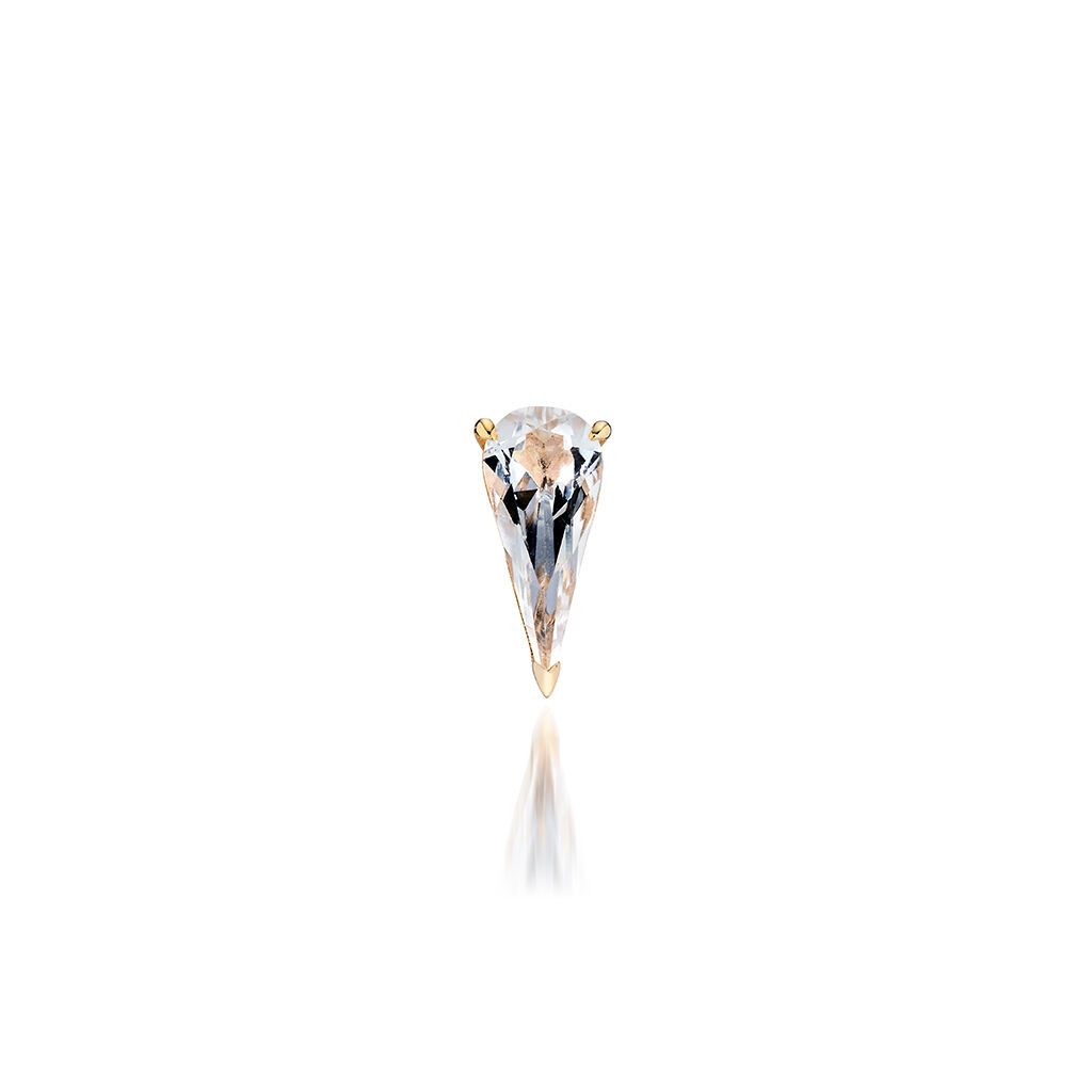 STAR JEWELRY「REFLECTION HEART」|ピアス|イエローゴールド
