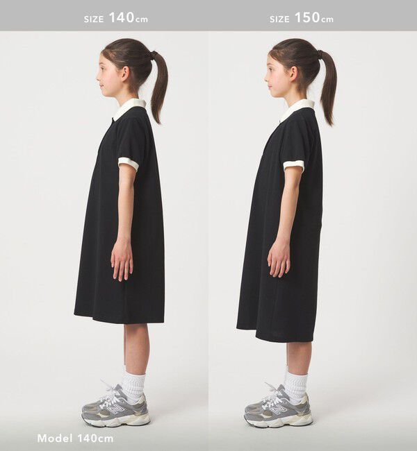 UNITED ARROWS green label relaxing「バイカラー カノコ ポロワンピース / キッズ  140cm-160cm」|ワンピース|