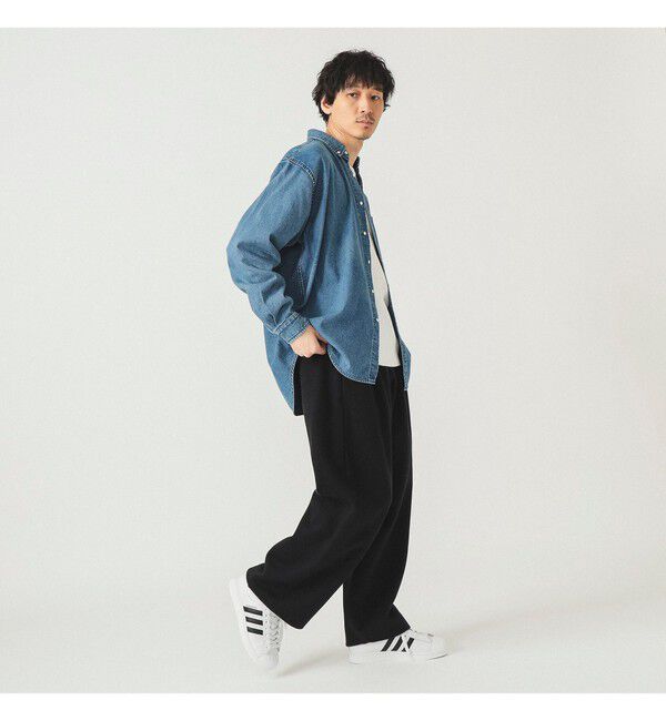BEAMS「デニム ボタンダウンシャツ」|シャツ・ブラウス|