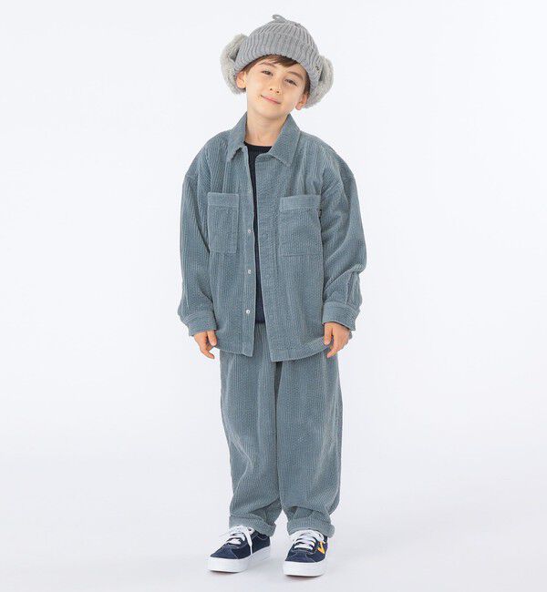 SHIPS KIDS「SHIPS KIDS:フェイクファー フラップ ワッチ」|ニット帽|