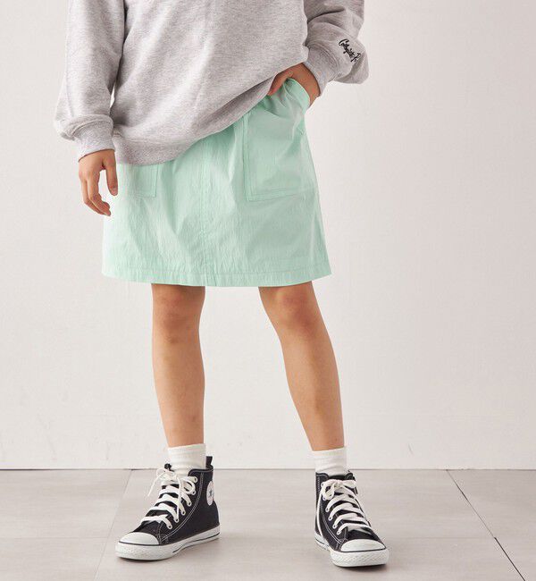SHIPS any「SHIPS any: ストレッチ マウンテンスカート スカート<KIDS>」|スカート|ライトグリーン