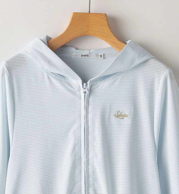 SHIPS KIDS「SHIPS KIDS:80～90cm /〈接触冷感/UVカット〉サンシェード フーディー」|パーカー|