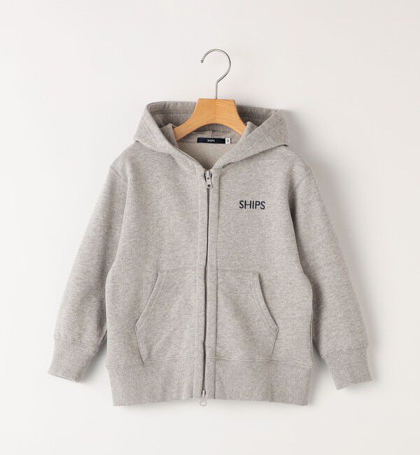 SHIPS KIDS「SHIPS KIDS:100～130cm / ロゴ フード ジップ パーカ」|パーカー|