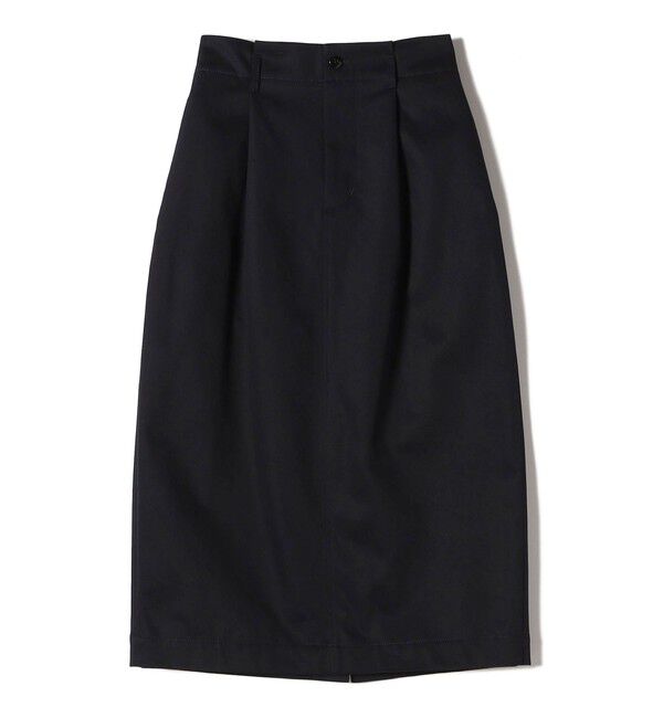 SHIPS for women「SHIPS Primary Navy Label:コットン チノ コクーン スカート:」|スカート|ネイビー