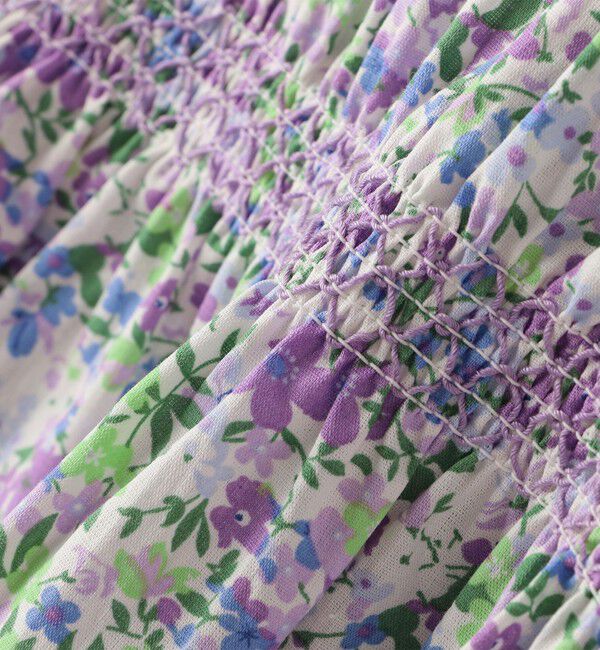 SHIPS Colors 「《一部追加予約》SHIPS Colors:90～140cm /〈洗濯機可能〉スモッキング フラワー ワンピース◆」|ワンピース|