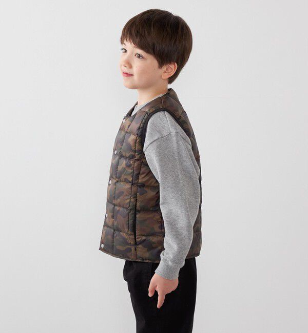 SHIPS any「TAION:〈手洗い可能〉クルーネック インナー ダウン ベスト <KIDS>」|ダウンベスト・ベスト|