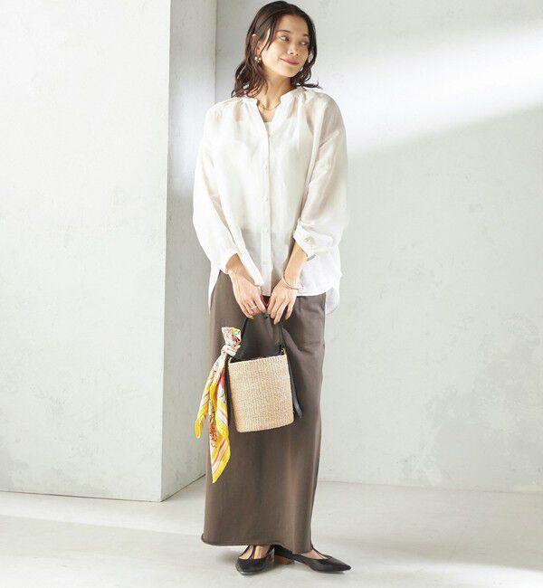 SHIPS for women「【SHIPS別注】SLOANE:〈手洗い可能〉マキシ丈 スカート」|スカート|