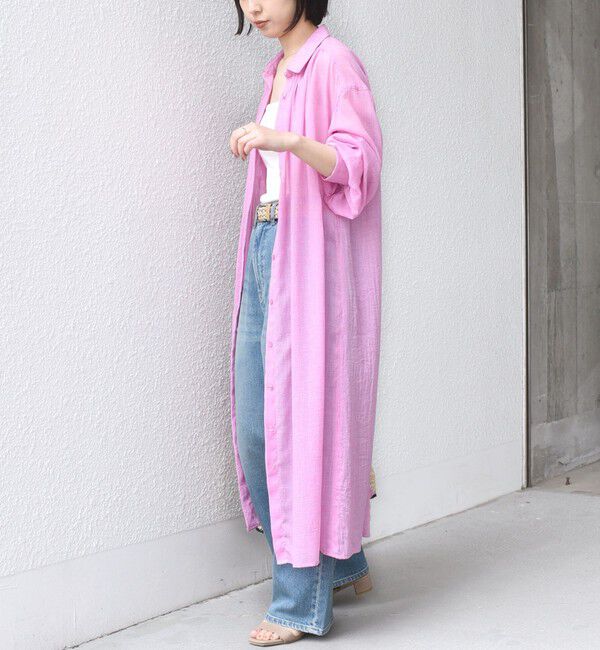 SHIPS Colors 「SHIPS Colors:〈手洗い可能〉ボイル シャンブレー シャツ ワンピース◇」|ワンピース|