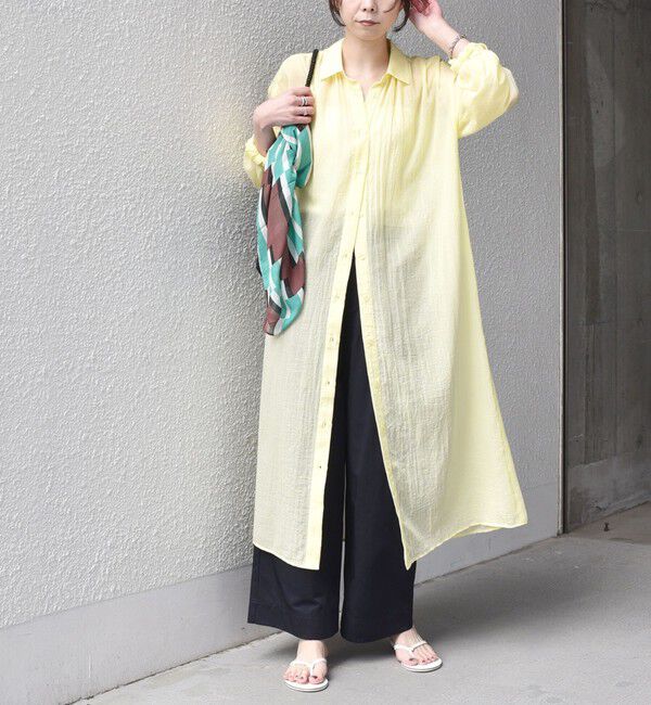 SHIPS Colors 「SHIPS Colors:〈手洗い可能〉ボイル シャンブレー シャツ ワンピース◇」|ワンピース|