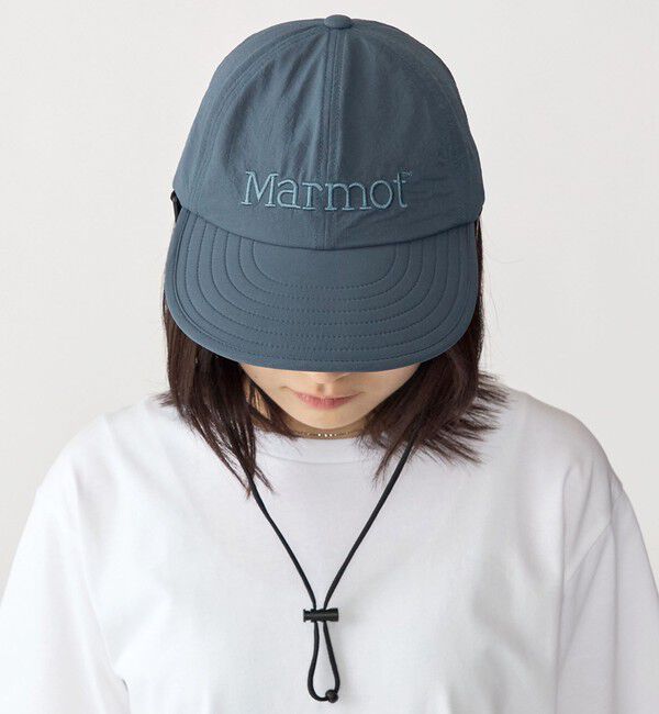 SHIPS「【City Ambient Products別注】Marmot:〈撥水〉DotAir(R) LONG BILL CAP」|キャップ・キャスケット|ネイビー