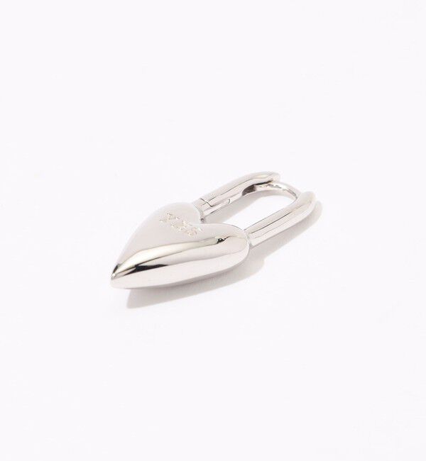TOMORROWLAND GOODS「avgvst Yes-No Heart Lock シルバー 片耳ピアス」|ピアス|