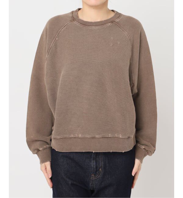 SLOBE IENA「《追加》Collegiate Pacific SLOBE別注 ダメージスウェット」|スウェット・ジャージ|