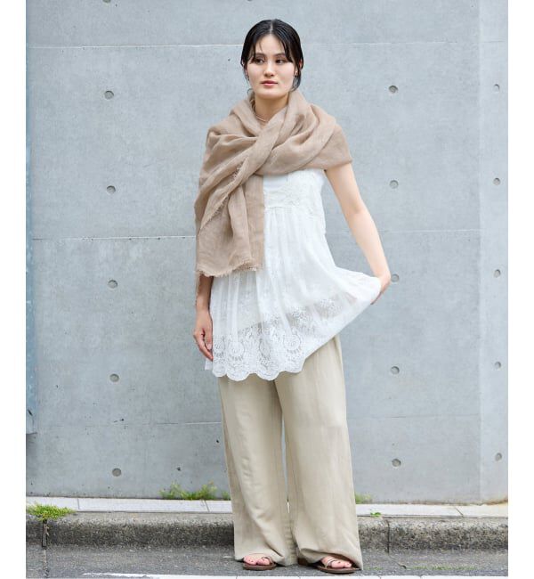 IENA「NIMNIMDUAI/ニムニムデュアイ PLAIN GAUZE STOLE ストール」|ストール|