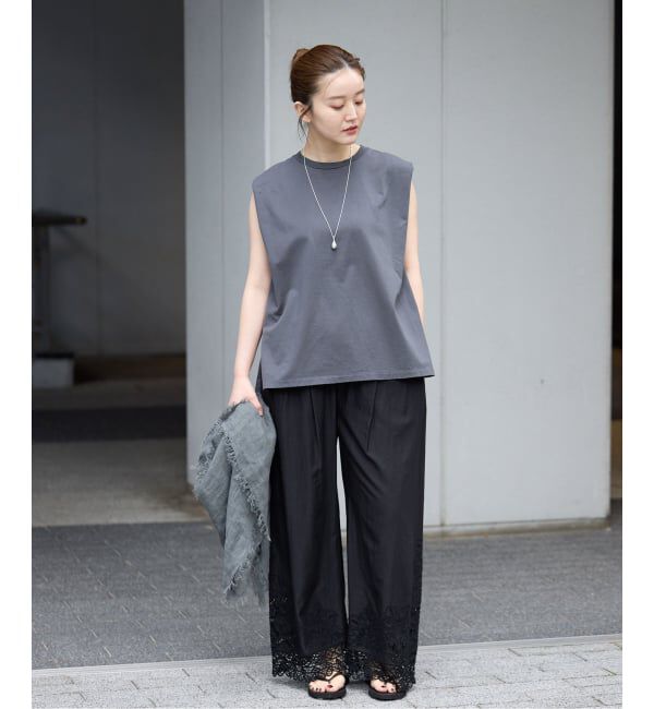IENA「《追加予約》カットワークレースパンツ」|その他|