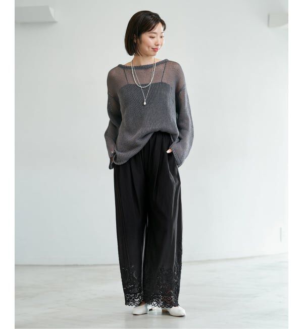 IENA「《追加予約》カットワークレースパンツ」|その他|