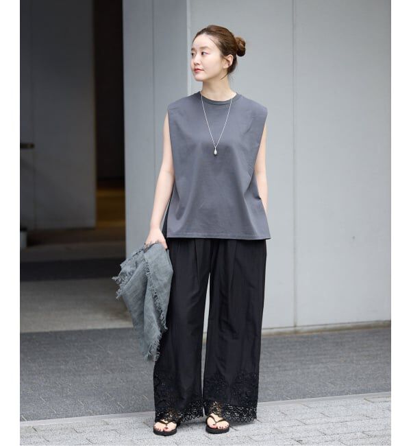 IENA「《追加予約》カットワークレースパンツ」|その他|