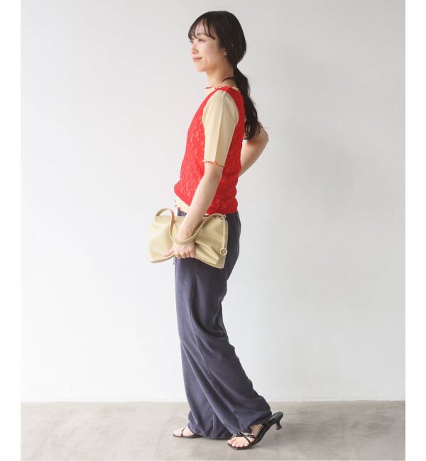 SLOBE IENA「《シリーズあり》シアーリブメロートップス」|Tシャツ・カットソー|
