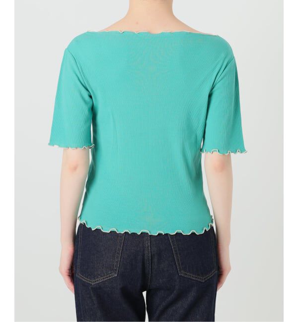 SLOBE IENA「《シリーズあり》シアーリブメロートップス」|Tシャツ・カットソー|