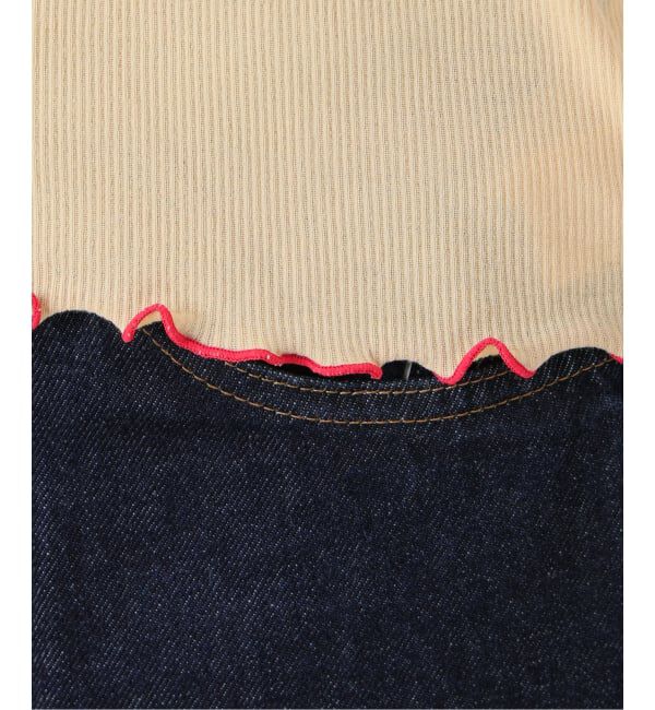 SLOBE IENA「《シリーズあり》シアーリブメロートップス」|Tシャツ・カットソー|