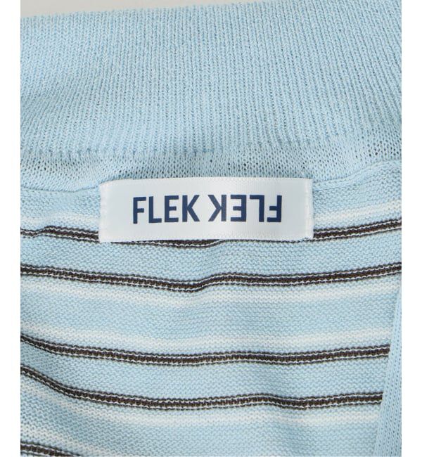 SLOBE IENA「FLEK/フレック ストライプニットポロシャツ」|ポロシャツ|