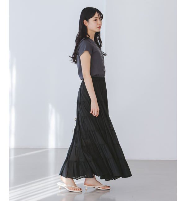 NOBLE「COUTURE D'ADAM/クチュールドアダム SushiVoile Tiered Skirt」|スカート|
