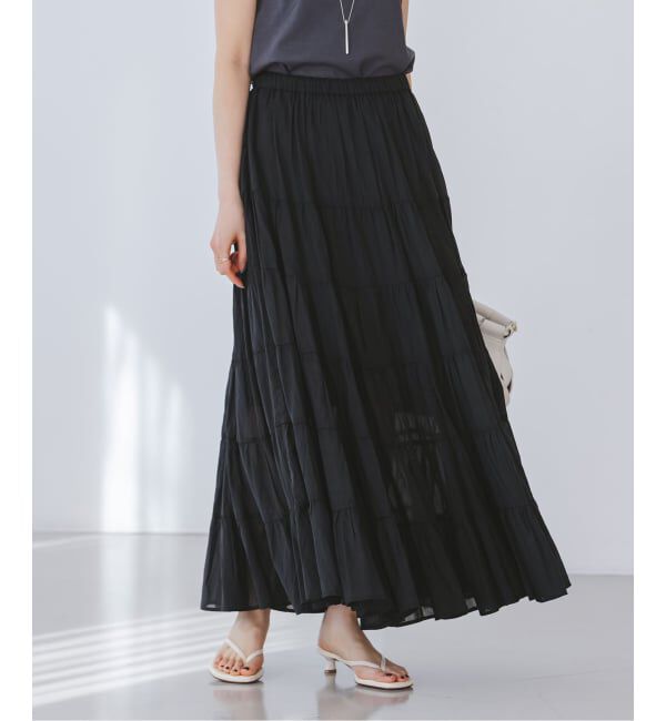 NOBLE「COUTURE D'ADAM/クチュールドアダム SushiVoile Tiered Skirt」|スカート|