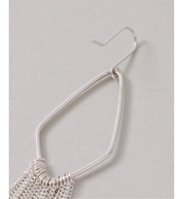 Spick and Span「《予約》【SAMH by LILAS】 キヘイチェーンフリンジピアス SV（両耳）」|ピアス|