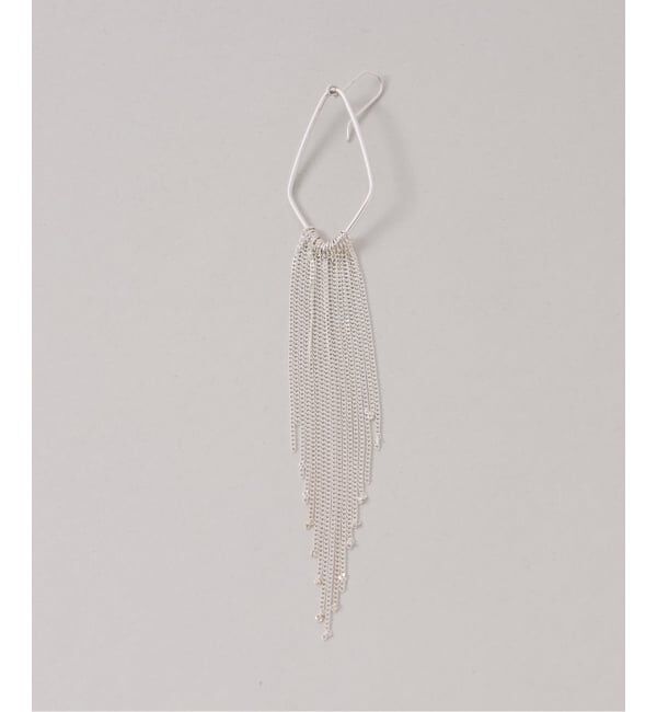 Spick and Span「《予約》【SAMH by LILAS】 キヘイチェーンフリンジピアス SV（両耳）」|ピアス|