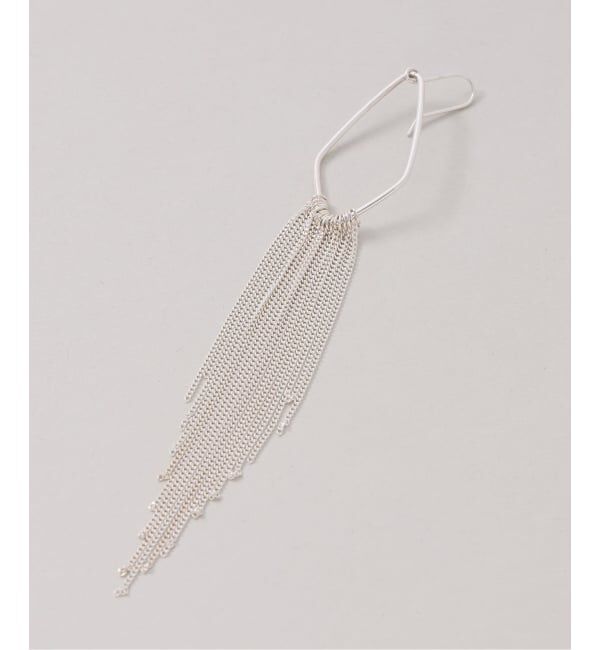 Spick and Span「《予約》【SAMH by LILAS】 キヘイチェーンフリンジピアス SV（両耳）」|ピアス|