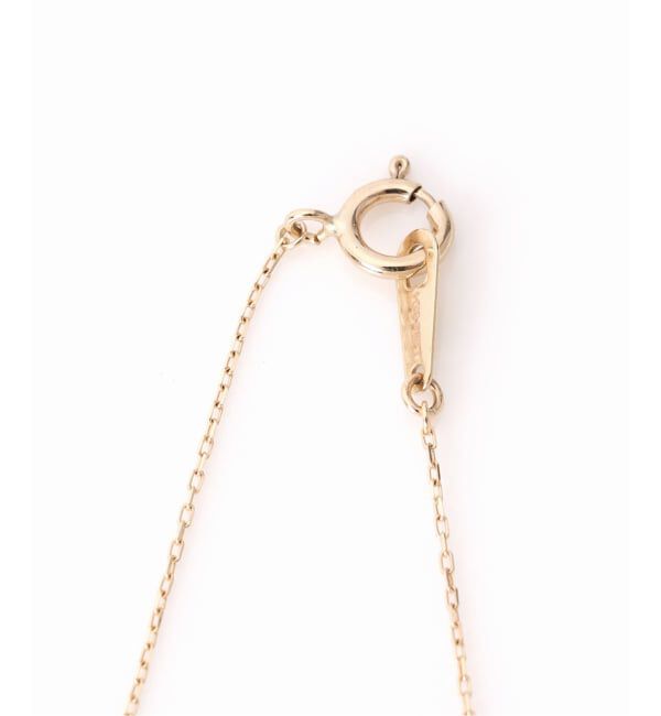 Lilas by Spick&Span「《WEB限定予約》ボックスダイヤ12mmバーネックレス K10」|ネックレス|