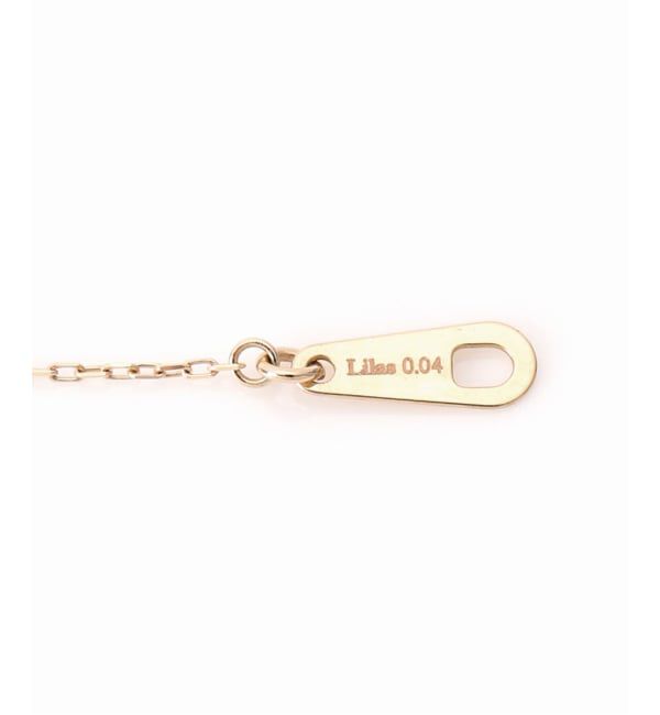 Lilas by Spick&Span「《WEB限定予約》ボックスダイヤ12mmバーネックレス K10」|ネックレス|