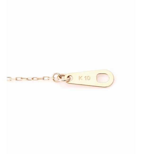 Lilas by Spick&Span「《WEB限定予約》ボックスダイヤ12mmバーネックレス K10」|ネックレス|