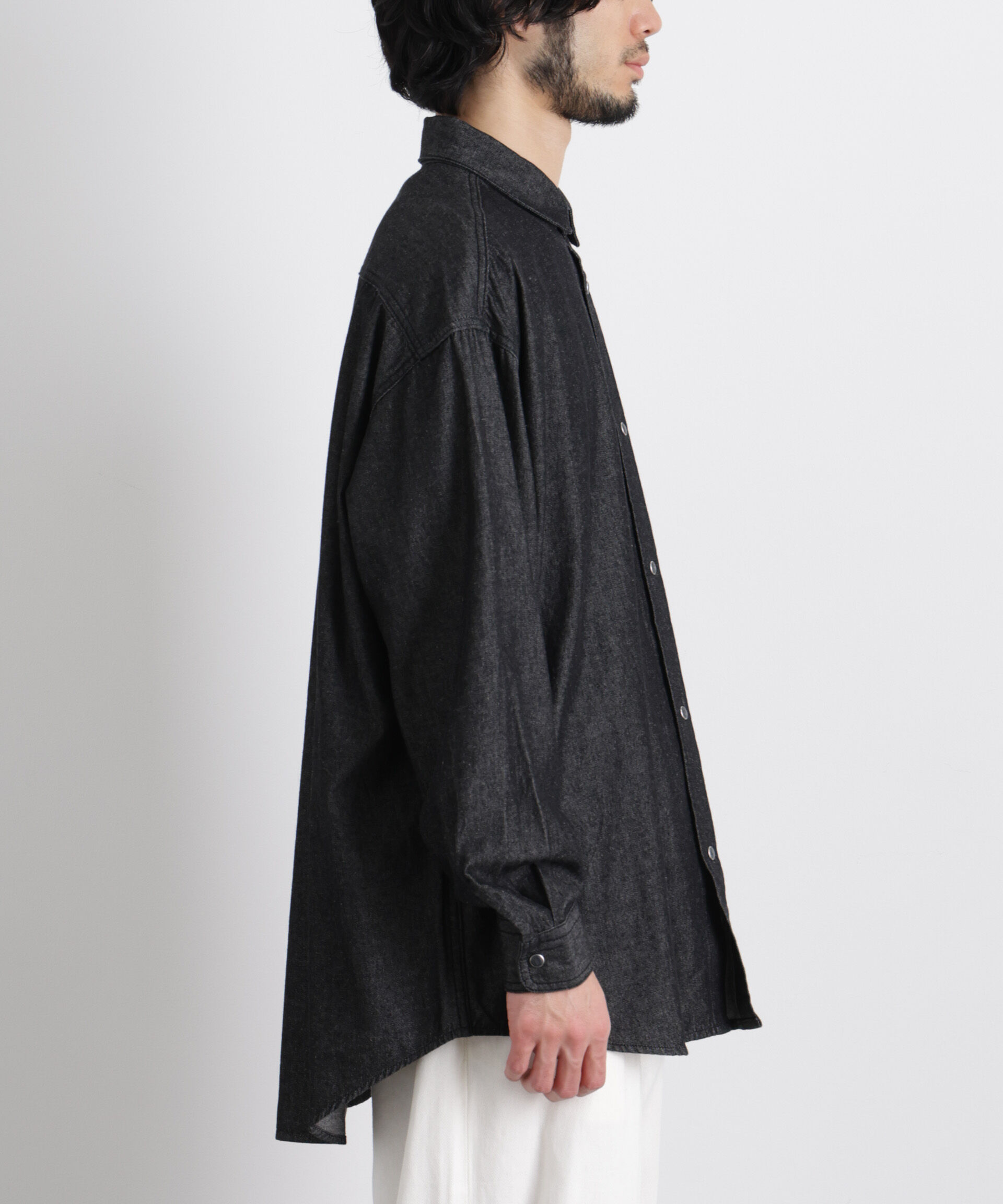 nano･universe「6.5oz リラックスデニムシャツ 長袖」|シャツ・ブラウス|
