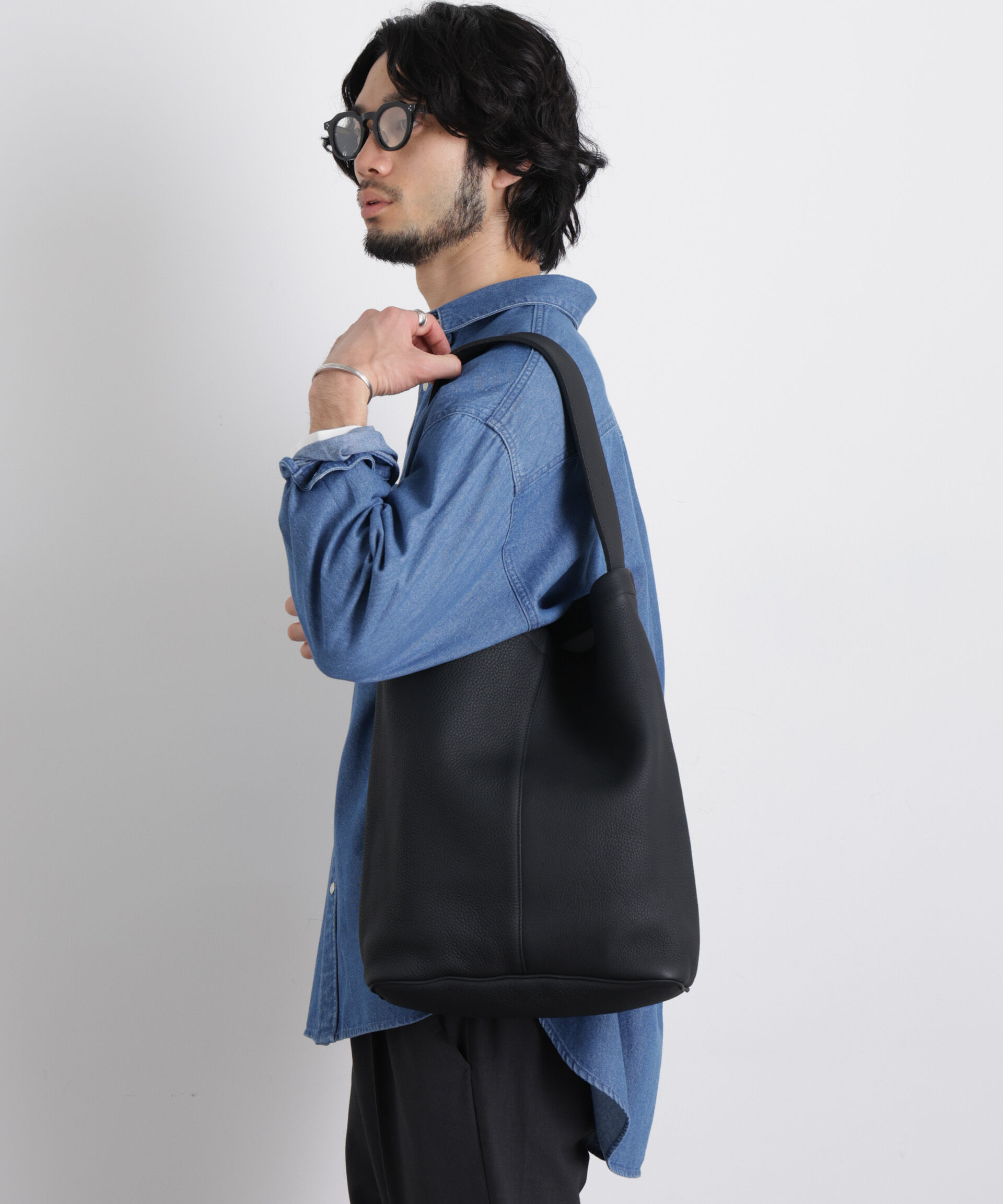nano･universe「6.5oz リラックスデニムシャツ 長袖」|シャツ・ブラウス|