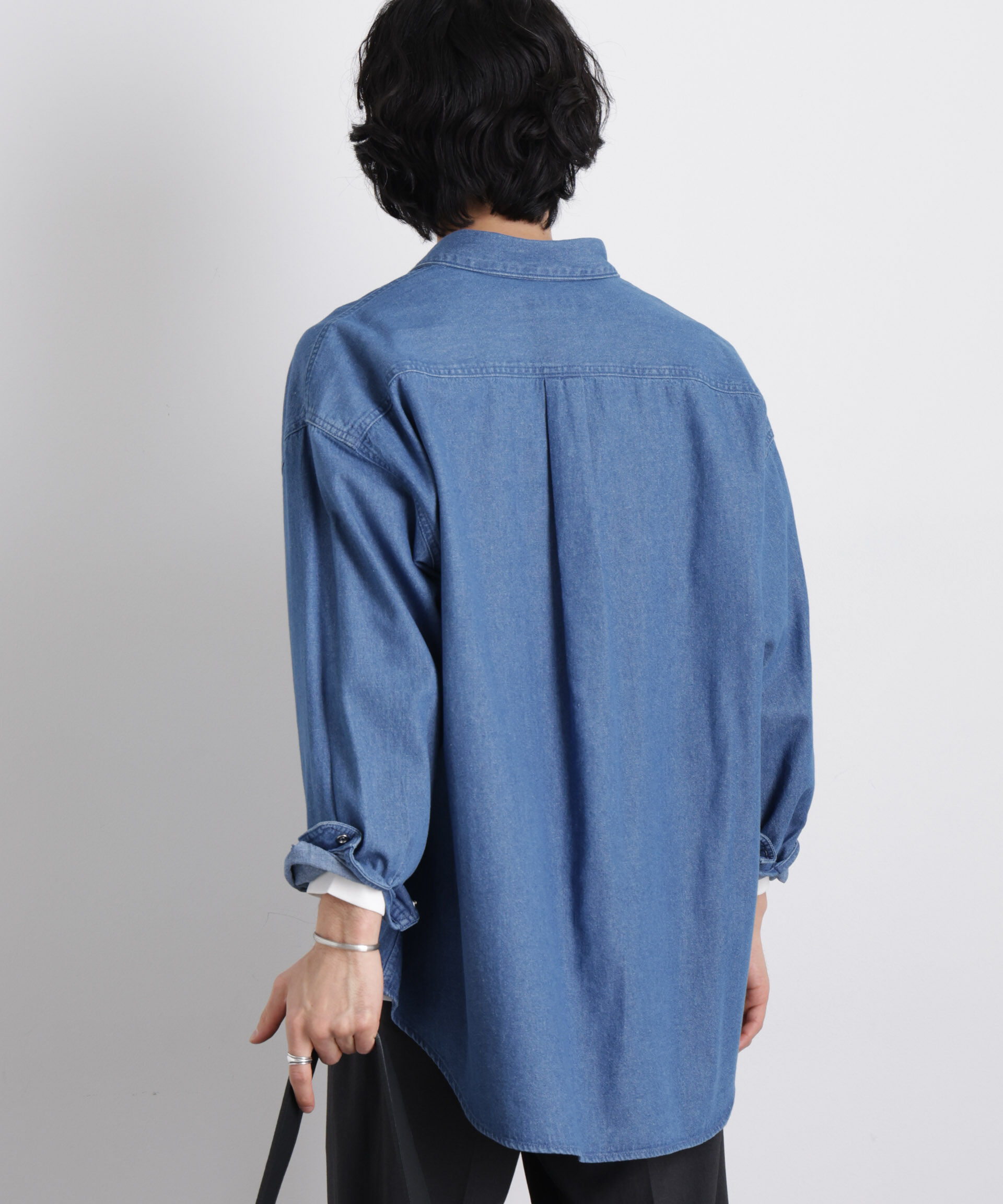 nano･universe「6.5oz リラックスデニムシャツ 長袖」|シャツ・ブラウス|