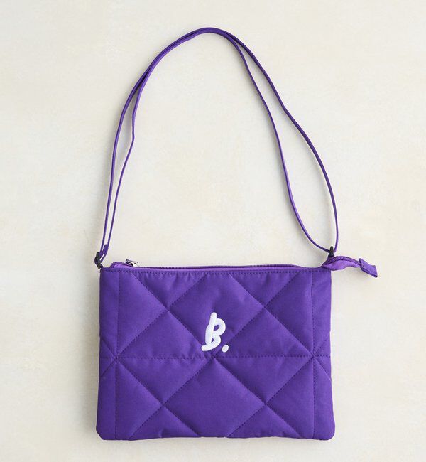  「【5色展開】B 刺繍入りサコッシュ」|その他|パープル