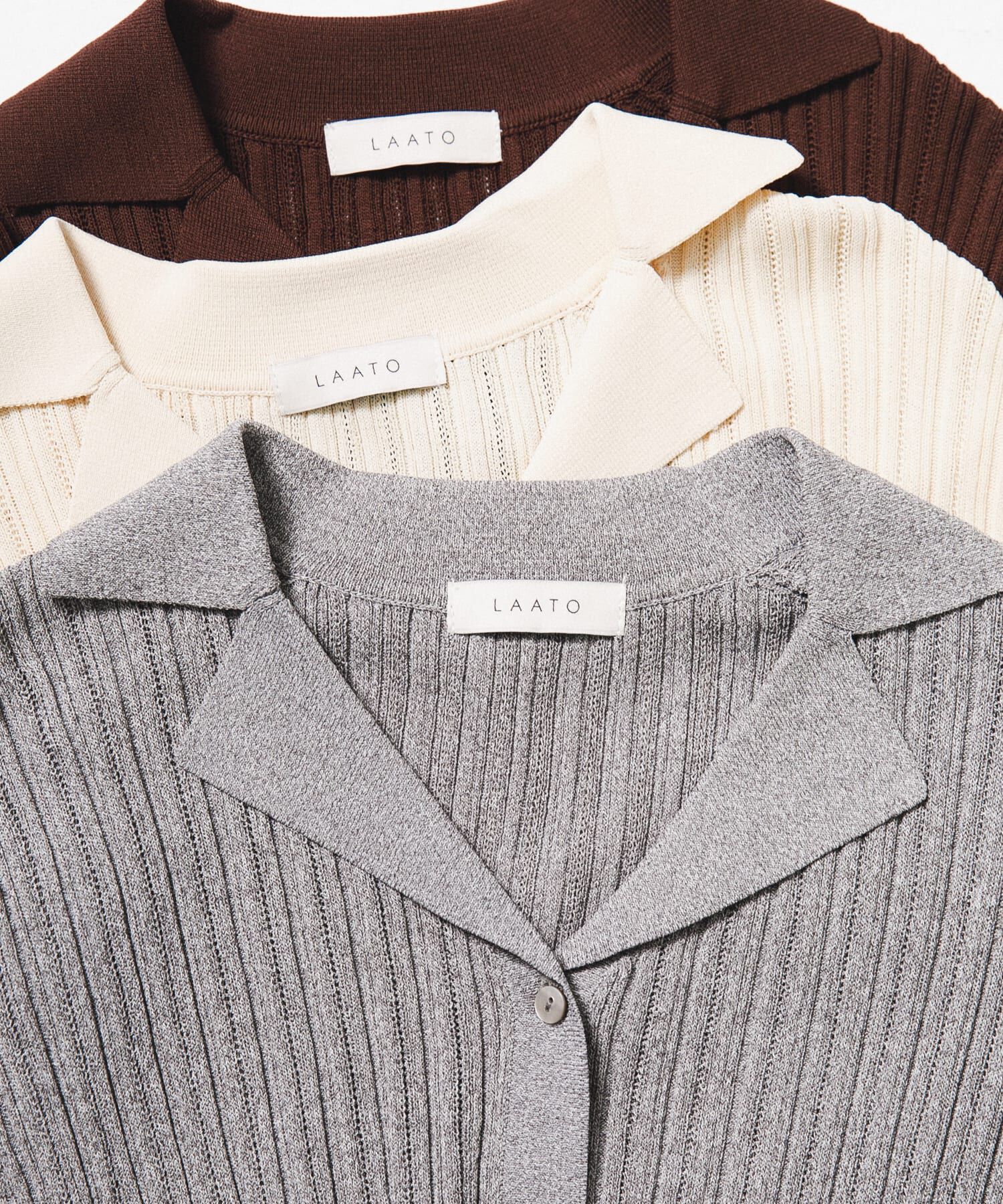 LAATO「knit polo cardigan」|ニット・セーター|