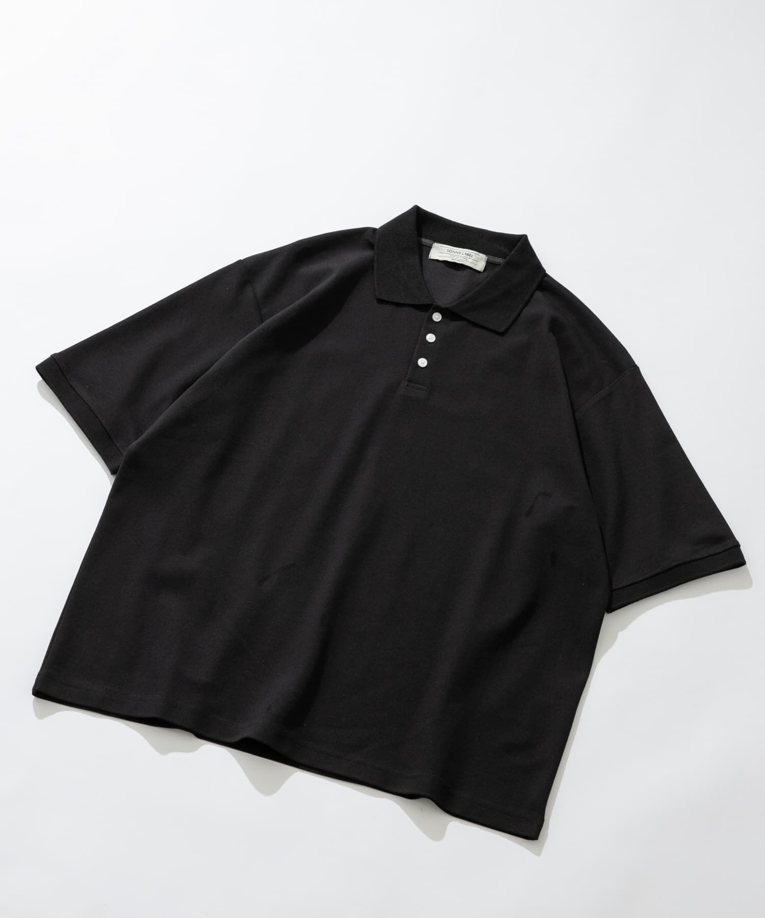 Sonny Label 「遮熱UVカットベーシックポロシャツ」|ポロシャツ|ブラック