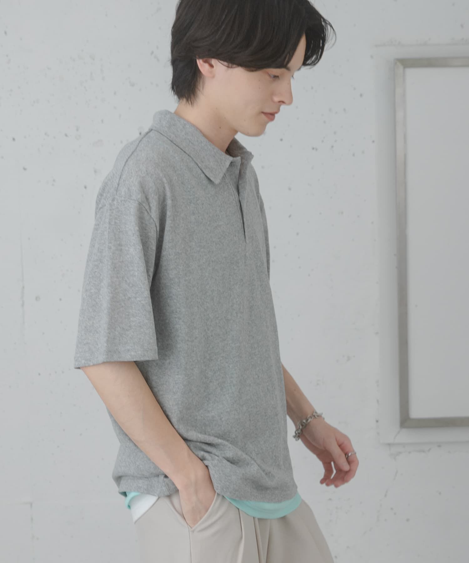 SENSE OF PLACE by URBAN RESEARCH「ドライタッチタンクトップセットポロシャツ」|ポロシャツ|