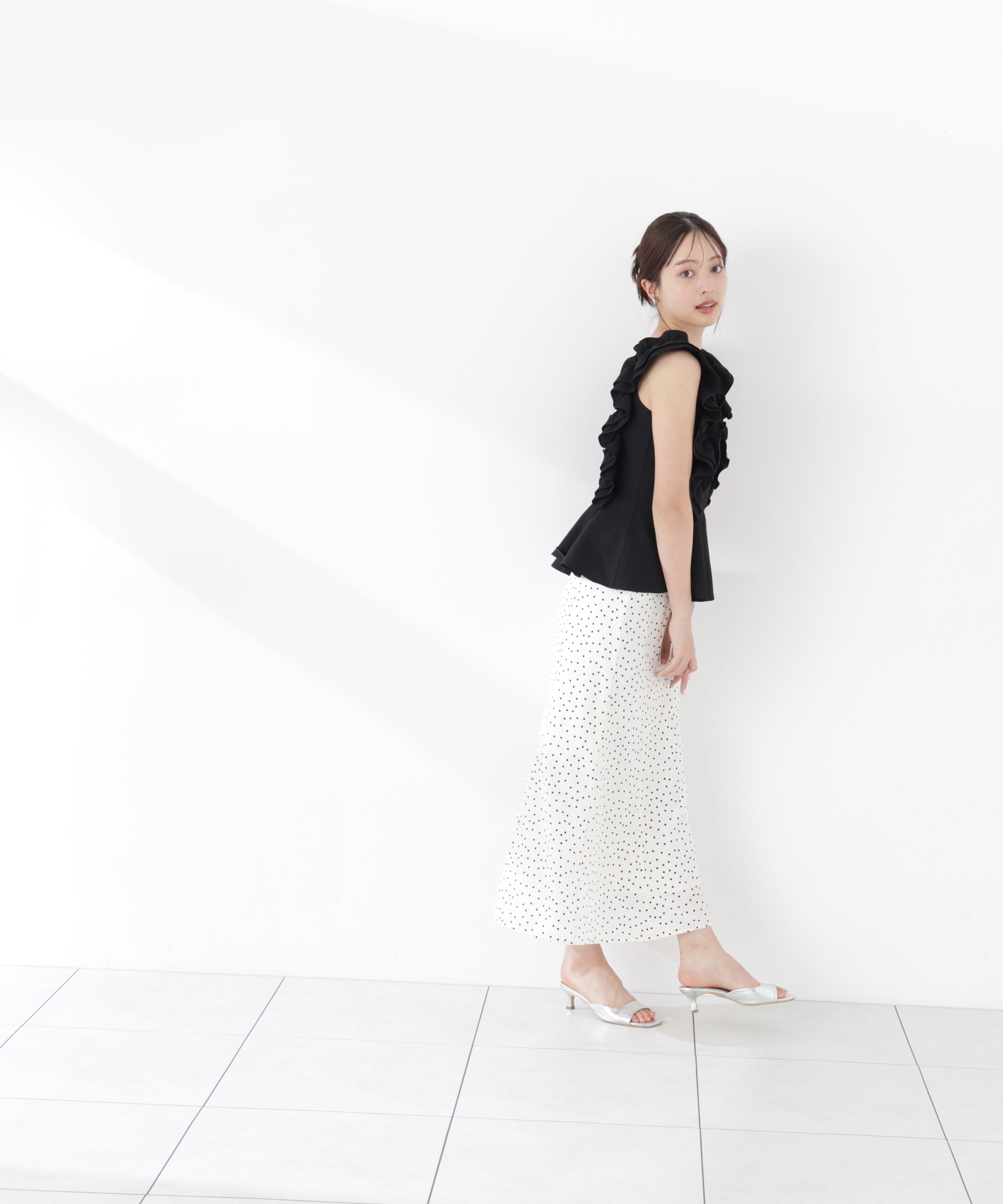 PROPORTION BODY DRESSING「ドット柄マーメイドスカート」|スカート|