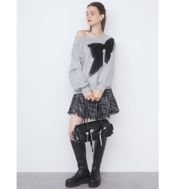 CALNAMUR「TWEED SKIRT PANTS/ツイードスカートパンツ」|スカート|