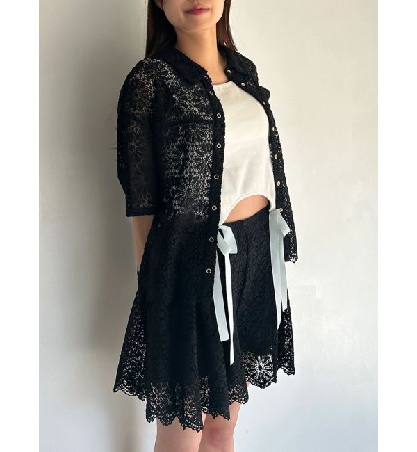 CALNAMUR「FLOWER LACE CULOTTES/フラワーレースキュロット」|スカート|