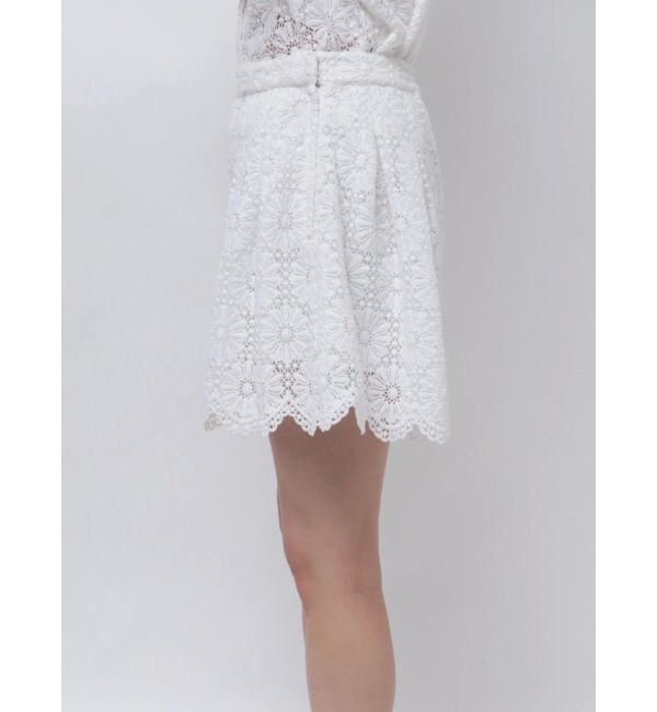 CALNAMUR「FLOWER LACE CULOTTES/フラワーレースキュロット」|スカート|