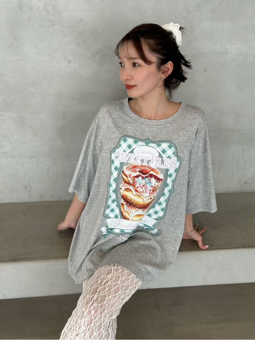 SNIDEL HOME「ビジュードーナッツＴシャツ」|ルームウェア|