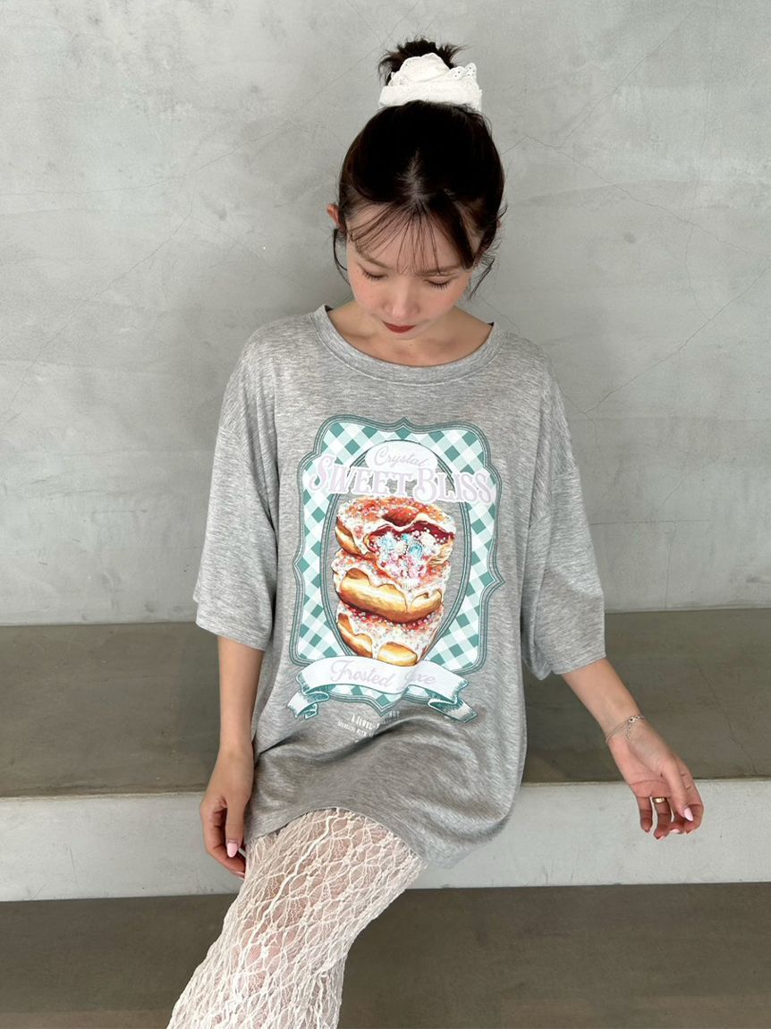 SNIDEL HOME「ビジュードーナッツＴシャツ」|ルームウェア|