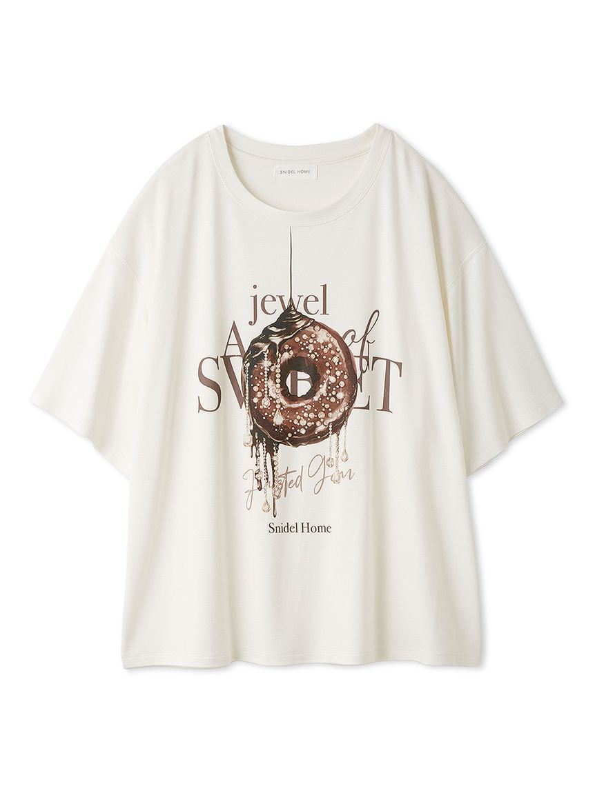 SNIDEL HOME「ビジュードーナッツＴシャツ」|ルームウェア|
