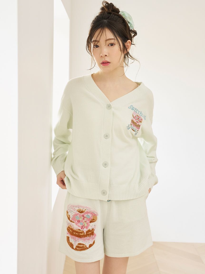 SNIDEL HOME「ビジュードーナッツニットショートパンツ」|ルームウェア|