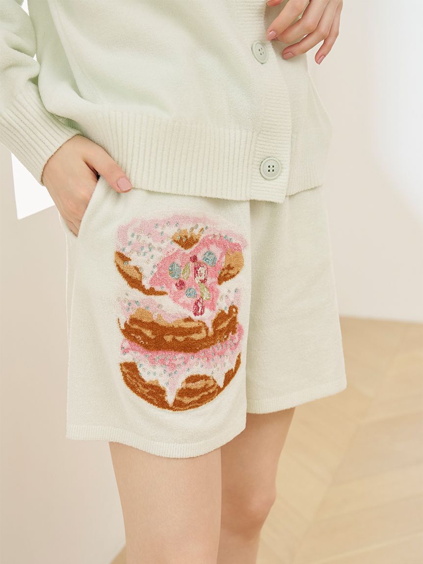 SNIDEL HOME「ビジュードーナッツニットショートパンツ」|ルームウェア|