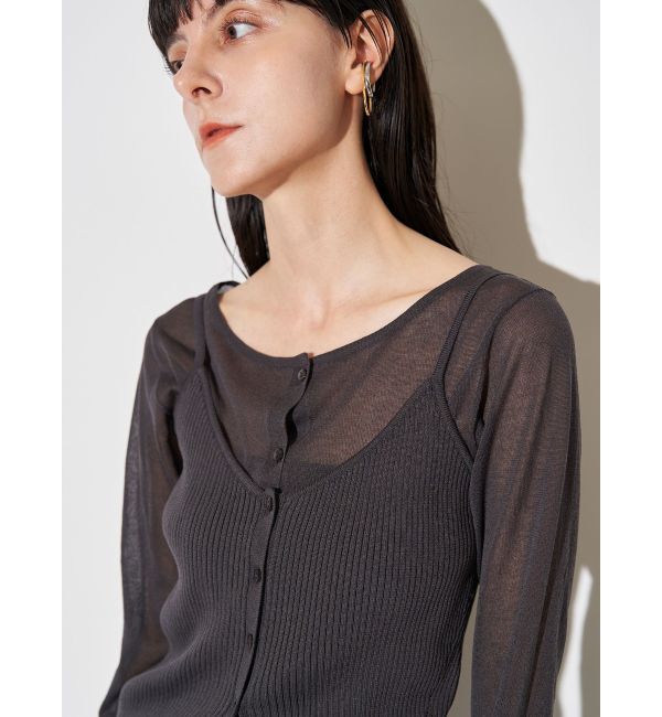 ELENDEEK「MULTI CAMI SET KT」|カーディガン|