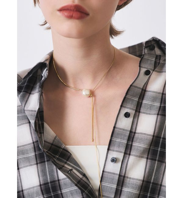 ELENDEEK「PEARL SLIDER NECKLACE」|ネックレス|